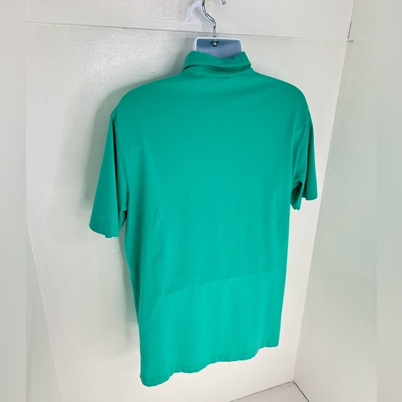 Polo Golf Ralph Lauren Polo Size Large Stretch Lisle Pima Cotton Green Shirt - Picture 7 of 12